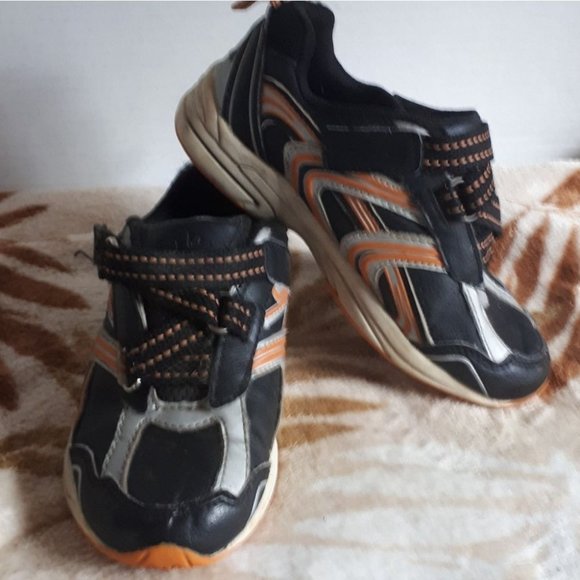 ATHLETIC WORKS | Boys Athletic Shoes Blue Orange Size 12 - Picture 5 of 8